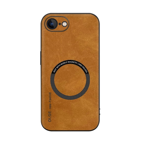 for iPhone 17e 16e Case Magnetic, Compatible with Magsafe & Car Mount Slim Fit Shockproof Anti-Scratch Bumper Drop Protection Phone Case for iPhone 17e 16e 6.1", Brown