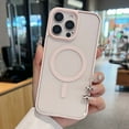 thumbnail image 1 of for iPhone 16e Case Magnetic [Support Magsafe Charger] Wireless Anti-Scratch Shockproof Clear Four Corner Cushion Durable Anti-Dropping Cover for iPhone 16e, Pink, 1 of 6