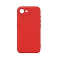 thumbnail image 1 of for iPhone 16e Case, Slim Liquid Silicone Full Covered Soft TPU Gel Rubber Shockproof Protective Cover with Anti-Scratch Microfiber Lining for iPhone 16e, Red, 1 of 9