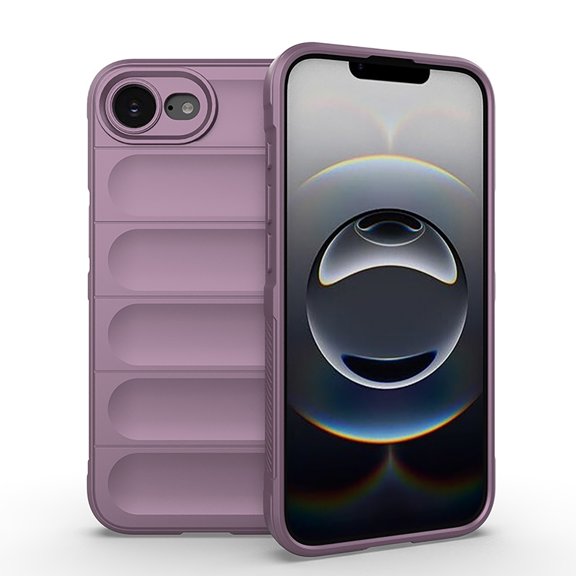 for iPhone 16e Grip Case,[Silky Touch Premium Liquid Silicone][Camera Protection] [Soft Anti-Scratch Microfiber Lining],Slim Soft Shockproof Anti-Scratch Phone Case,Purple