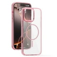 thumbnail image 1 of for iPhone 16e Transparent Case, for iPhone 16e Magnetic Military Grade Drop Protection Anti Yellowing Cell Phone Cover - Rugged Durable Shockproof Drop Protective Bumper, Pink, 1 of 9