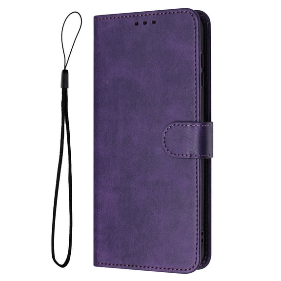 For iPhone 16e Wallet Case with Card Holder/Slot,PU Leather Folio Flip Shell [Kickstand][Magnetic Closure][Wrist Strap] Shockproof Anti-Scratch Cover Fit iPhone 16e,6 Color