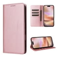 thumbnail image 1 of for iPhone 16e Wallet Case, PU Leather + TPU, Magnetic Card Holder with Kickstand, Shockproof Full Body Protective Flip Cover, Classic Design for iPhone 16e Men Women, Rosegold, 1 of 5