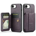 thumbnail image 1 of for iPhone 16e Wallet Case with RFID Blocking Credit Card Holder,PU Leather Folio Flip Kickstand Handle Wrist Strap Shockproof Cover Women Men for iPhone 16e Phone Case,Purple, 1 of 9