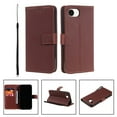 thumbnail image 1 of for iPhone 16e Wallet Case RFID Blocking,Premium Solid Color PU Leather Magnetic Buckle Folio Kickstand Flip with Card Slots & Kickstand Full Body Phone Case,Coffee, 1 of 11