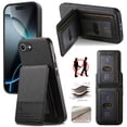 thumbnail image 1 of For iPhone 16e Wallet Phone Case,Twill Pattern Design,With Card Slots,Flip Premium PU Leather Magnetic Closure Kickstand Heavy Duty Protective Shockproof Rugged Phone Case,Black, 1 of 9