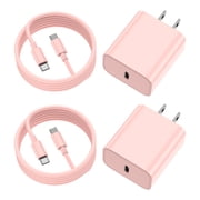 iPhone 17 16 15 Charger Fast Charging, 2-Pack USB C Charger Block with 6Ft Type C Cable Compatible with iPhone 17/17 Plus/17 Pro Max/17 Air/16/16 Plus/16 Pro Ma
