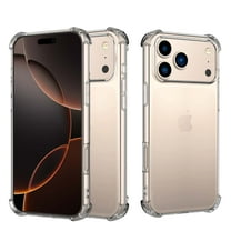 iPhone 17 6.3" 5G Case,Shockproof Rugged Full Protection Soft TPU Bumper Clear Case Shell Ultra-Thin Slim Fit Flexible Rubber Protective Phone Cover For Apple iPhone 17 5G 2025, Clear Clitter