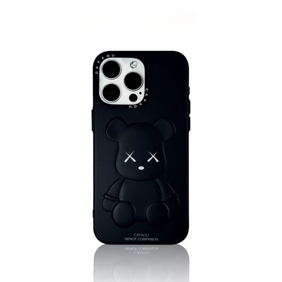 For iPhone Air Case,3D Cute Bear Design Phone Case,Stylish and Protective Cover Compatible with Precise Cutouts,Shock-Absorbing and Anti-Slip Silicone Shell