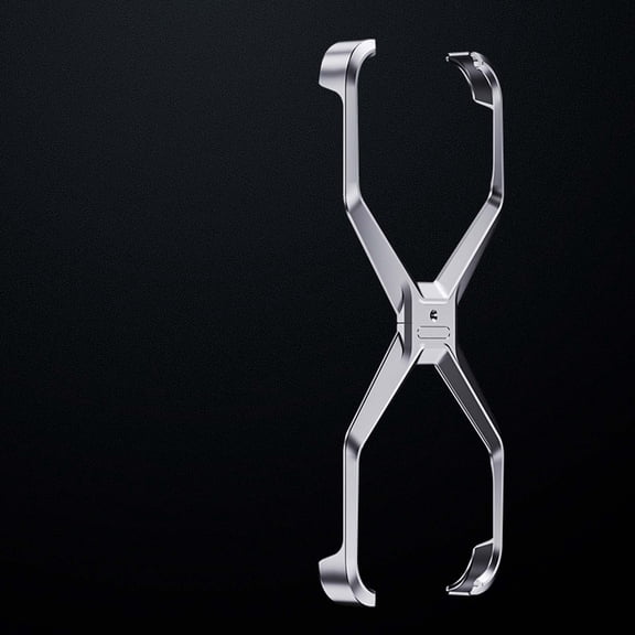 For iPhone 17 Borderless Phone Case,X-shaped Design,Aluminum Metal No Back Slim Thin Shockproof Protective Phone Case,Metal Frameless 4 Corner Anti-fall Drop Protection,Bumper Case,Silver