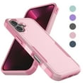 thumbnail image 1 of iPhone 17 Case , 2 in 1 Phone Case for iPhone 17 6.3 inch ,Takfox Shockproof Protection Heavy Duty Armor Hard Plastic & Rubber Rugged Full Body Bumper Cover- Rose Gold, 1 of 8