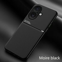 for iPhone 17 Case, Luxury Ultra Slim with Magnetic Matte Dual Layer Shockproof Bumper Frame Drop Protection Hybrid Phone Case Cover for iPhone 17, Black