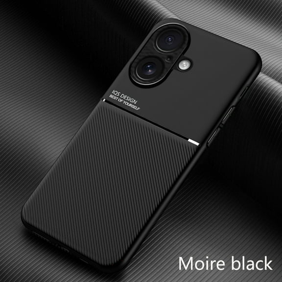 for iPhone 17 Case, Luxury Ultra Slim with Magnetic Matte Dual Layer Shockproof Bumper Frame Drop Protection Hybrid Phone Case Cover for iPhone 17, Black
