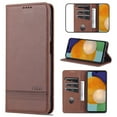 thumbnail image 1 of For iPhone 17 Case, Premium Magnetic PU Leather Wallet Case Flip Cover with [RFID Blocking][Card Holder][Stand Function] Shockproof Full body for iPhone 17,Brown, 1 of 8