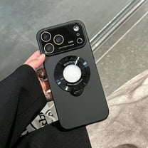for iPhone 17 Case with Stand, Camera Lens Cover Compatible with MagSafe, Military-Grade Drop Protection Magnetic Phone Case for iPhone 17, Scratch-Resistant Back Cover,Black