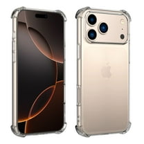 iPhone 17 Case, Takfox Shockproof Rugged Full Protection Soft TPU Bumper Clear Case Shell Ultra-Thin Slim Fit Flexible Rubber Anti-Scratch Protective Phone Cover For iPhone 17 (6.3"), Clear Clitter