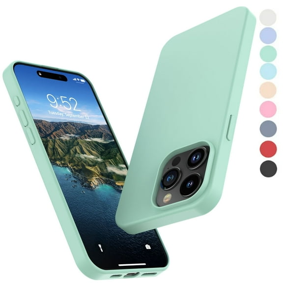 iPhone 17 Case, Takfox For iPhone 17 6.3" Basic Case [Frosted] Shockproof Case Liquid Silicone Gel Rubber Soft TPU Anti-slip Bumper Thin Matte Slim Phone Case Covers For iPhone 17,Mintgreen