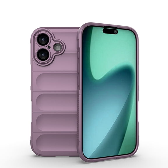 for iPhone 17 Grip Case,[Silky Touch Premium Liquid Silicone][Camera Protection] [Soft Anti-Scratch Microfiber Lining],Slim Soft Shockproof Anti-Scratch Phone Case,Purple
