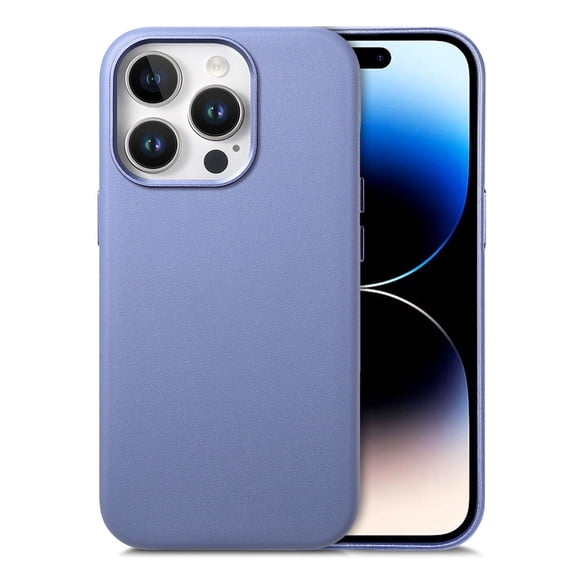 for iPhone 17 Magnetic Case, Compatible with Mag-Safe, Classic PU Leather Hybrid Phone Case, Anti-Scratch Microfiber Lining, Slim Shockproof Protective Cover for iPhone 17, Lavender