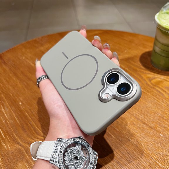 for iPhone 17 Magnetic Case, Military Grade Drop Protection, Rugged Case Compatible with Mag-Safe Charging, Non-Yellowing, Shockproof Anti-Scratch Cover for iPhone 17, Titaniumgray