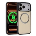 thumbnail image 1 of for iPhone 17 Magnetic PU Leather Case, Compatible with MagSafe, Classic Wireless Charging Shock Absorbing Ultra Slim Grip Friendly Drop Protective Back Cover, Beige, 1 of 8