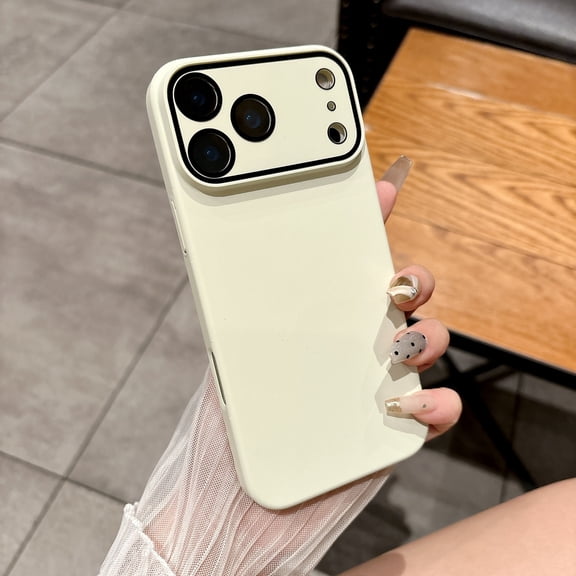 For iPhone 17 Phone Case,Anti-fingerprint Matte Skin Feel,Built-in Lens Protector,Ultra Slim Shockproof Anti-fall Drop Protection,Rugged Thin Fit Drop Proof Durable Phone Case,White