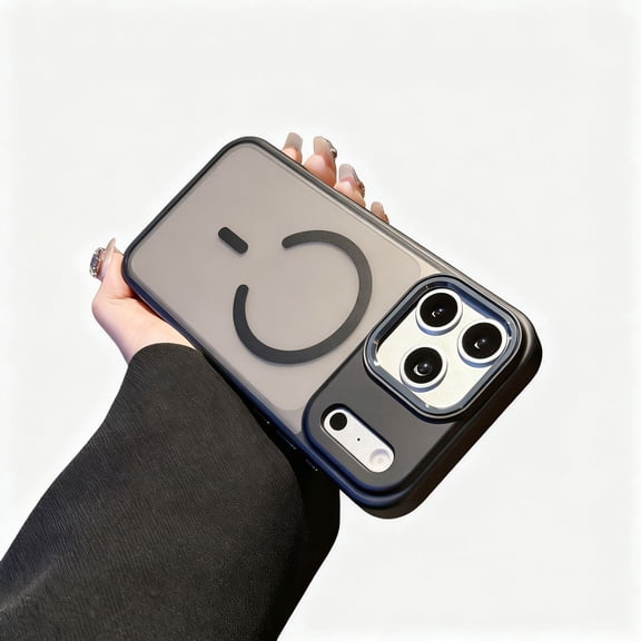 For iPhone 17 Phone Case,Compatible with Mag-Safe,Ultra Slim Shockproof Anti-Scratch Drop Protection,Anti-fingerprint Matte Translucent Back Design,Slim Thin Fit Rugged Phone Case,Black