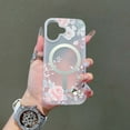 thumbnail image 1 of For iPhone 17 Phone Case,Compatible with Mag-Safe,Ultra Slim Shockproof Protection,Elegant Floral Print Design,Matte Translucent Anti-Scratch Thin Fit Durable Phone Case,C, 1 of 7