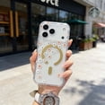thumbnail image 1 of For iPhone 17 Phone Case,Fresh Floral Print Back Design,Crystal Transparent,Compatible With Wireless Charging,Ultra Slim Shockproof Anti-fall Anti-Scratch,Thin Fit Phone Case,A, 1 of 10
