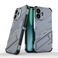 thumbnail image 1 of For iPhone 17 Phone Case: Military Grade Drop Proof Protection Mobile Cover with Kickstand | Matte Textured Rugged Shockproof Grip Anti-Slip Edge Phone Case For iPhone 17,Gray, 1 of 5