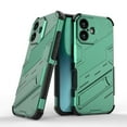 thumbnail image 1 of For iPhone 17 Phone Case: Military Grade Drop Proof Protection Mobile Cover with Kickstand | Matte Textured Rugged Shockproof Grip Anti-Slip Edge Phone Case For iPhone 17,Green, 1 of 5
