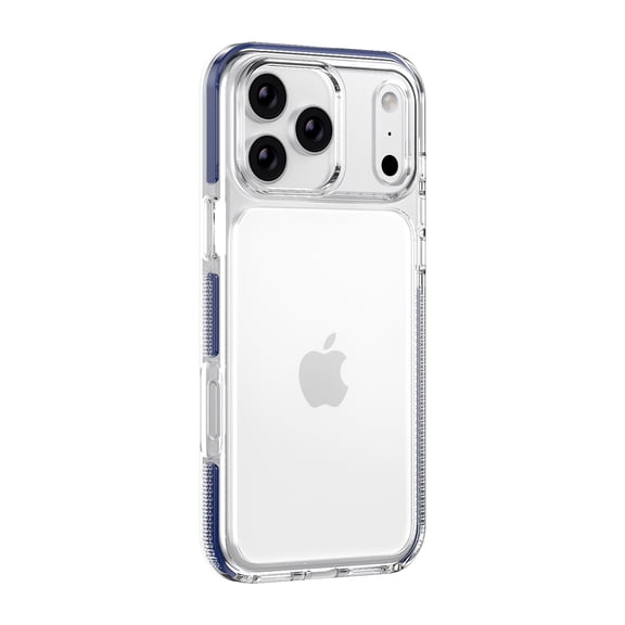 For iPhone 17 Phone Case,[Not Yellowing],[Military-Grade Drop Protection],Crystal Transparent Back Design,Ultra Slim Shockproof Anti-fall Drop Protection,Thin Fit Phone Case,Darkblue