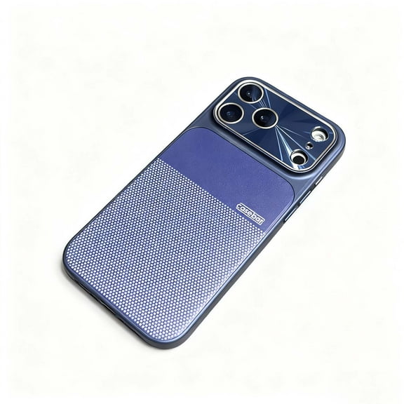 For iPhone 17 Phone Case,Polka Dot Pattern BacK Design,Built-in Lens Protector,Ultra Slim Shockproof Anti-fall Anti-Scratch Drop Protection,Rugged Lightweight Thin Fit Phone Case,Blue