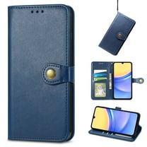 for iPhone 17 Phone Case Wallet Card Holder, Premium PU Leather Stand Flip Wrist Strap Magnetic Closure Shockproof Protective Wallet Case Cover for iPhone 17, Blue