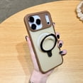 thumbnail image 1 of for iPhone 17 Pro Case with Magnetic Invisible Stand Compatible with MagSafe Translucent Matte iPhone 17 Pro Case with Ring Holder for Women Men, Camera Lens Protection, Gold, 1 of 11