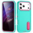 thumbnail image 1 of for iPhone 17 Pro Case, iPhone 17 Pro Phone Case with Built in Kickstand, Shockproof/Dustproof/Drop Proof Heavy Duty Military-Grade Rugged Protective Cover for iPhone 17 Pro,Green,For iPhone 17 Pro, 1 of 8