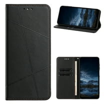 for iPhone 17 Pro Flip Case Cover, PU Leather TPU, 2 Card Slots & 1 Cash Pocket, Classic Men Women Shock-Absorbent Drop Protective Kickstand Magnetic Clasp Wallet Case Cover, Black