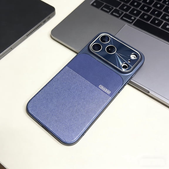 for iPhone 17 Pro Magnetic Case, with Camera Lens Protector, Compatible with Mag-Safe, Military Grade Drop Protection, Non-Slip Hybrid Slim Shockproof Phone Cover for iPhone 17 Pro, Blue