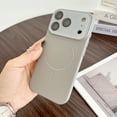 thumbnail image 1 of for iPhone 17 Pro Magnetic Case Compatible with Mag-Safe, with Camera Lens Protector, Lychee Texture Hybrid Durable Magnetic Phone Proctective Case Cover for iPhone 17 Pro, Gray, 1 of 9