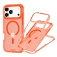 thumbnail image 1 of for iPhone 17 Pro Magnetic Case, Compatible with Mag-Safe, Shockproof Military-Grade Drop Protection, Yellowing Resistant, Magnetic Case with Detachable Side Key for iPhone 17 Pro, Orange, 1 of 6