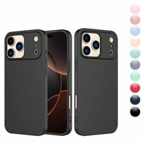 iPhone 17 Pro Max 5G Case,Apple 17 Pro Max Basic Case [Frosted] Shockproof Case Liquid Silicone Gel Rubber Soft TPU Anti-slip Bumper Thin Matte Slim Phone Covers For iPhone 17 Pro Max 6.9" 2025,Black