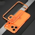 thumbnail image 1 of for iPhone 17 Pro Max Aluminum Bumper Frame and Camera Cover Frame, Metal Bumper Slim Hard Straight Edge Full Drop Protection Anti-scratch Shock Absorbing Cotton for iPhone 17 Pro Max, Orange, 1 of 6