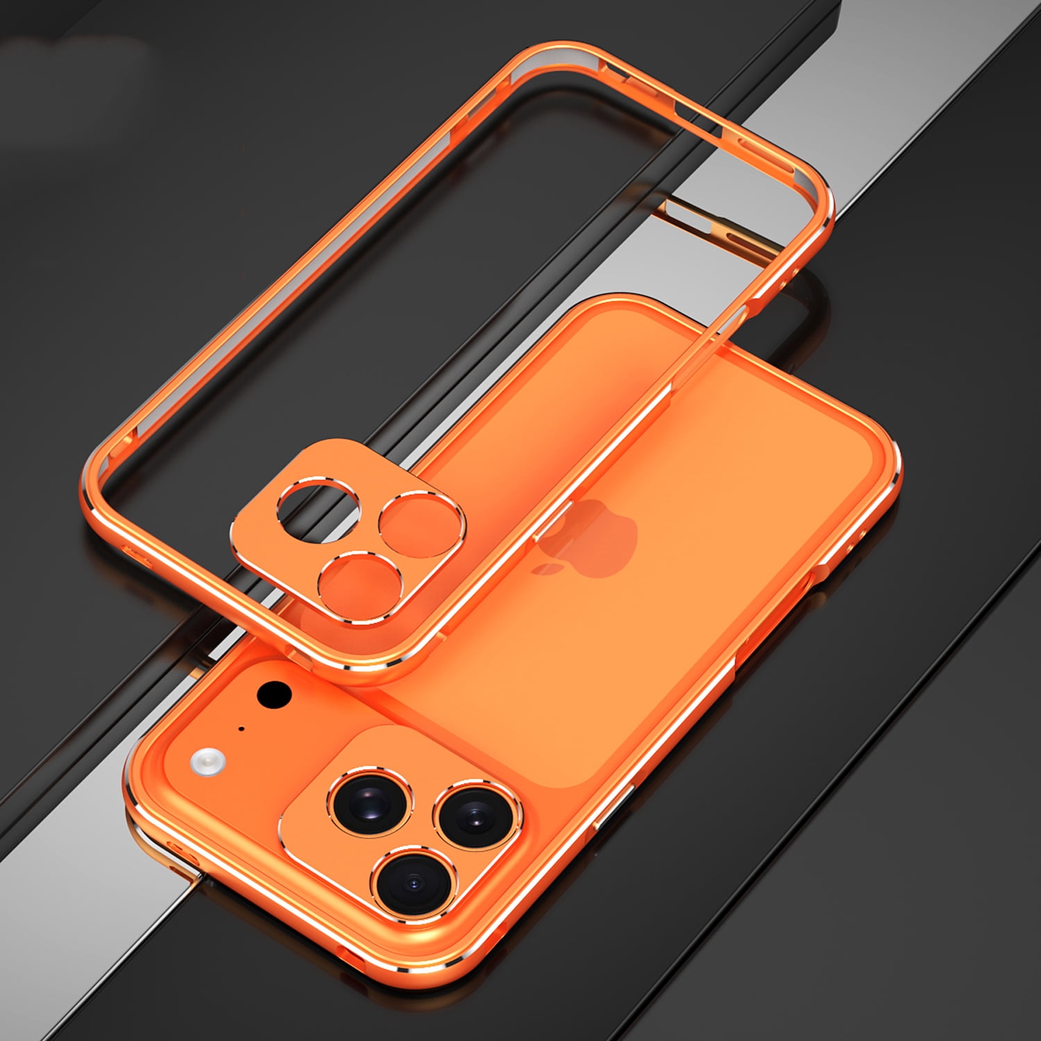 for iPhone 17 Pro Max Bumper Case with Camera Lens Circle Protection ...