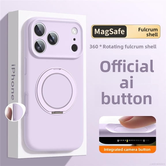 iPhone 17 Pro Max Case: with 360° Spin Magnetic Stand, Camera Control Button, Fit for MagSafe,  Drop Protective Slim Phone Cover for 17 ProMax with Ring Kickstand,