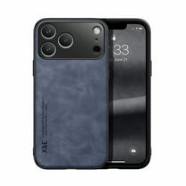 iPhone 17 Pro Max Case, Allytechgroup Slim Premium PU Leather TPU Anti-Scratch Lightweight Magnetic Back Cover Compatible with Car Mount Shockproof Phone Case for Apple iPhone 17 Pro Max, Blue