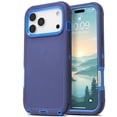 thumbnail image 1 of iPhone 18 Pro Max / iPhone 17 Pro Max Case Cover 3 Layer Rugged / Heavy Duty / Shockproof 6.9" Navy, 1 of 6