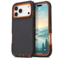 thumbnail image 1 of iPhone 18 Pro Max / iPhone 17 Pro Max Case Cover 3 Layer Rugged / Heavy Duty / Shockproof 6.9" Orange, 1 of 6
