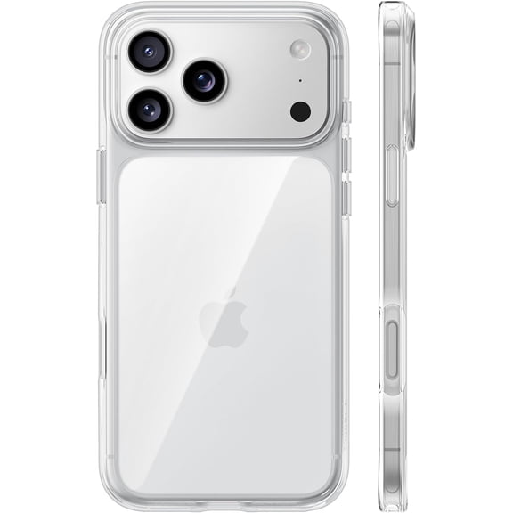 iPhone 17 Pro Max Case Crystal Clear, [Anti-Yellowing][Military-Grade Protection], Ultra Slim Transparent Anti-Scratch Back, Soft Bumper, Non-Slip Protective Phone Cover, Clear 6.9"