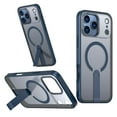thumbnail image 1 of for iPhone 17 Pro Max Case with Kickstand, Support Wireless Charging, Compatible with Magsafe, Military-Grade Protection Shockproof Slim Fit Bracket Back Case for iPhone 17 Pro Max, Blue, 1 of 3