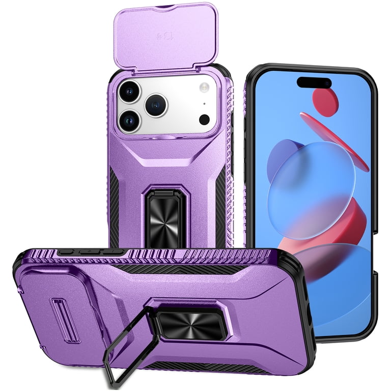 for iPhone 17 Pro Max Case with Sliding Camera Cover, [Drop